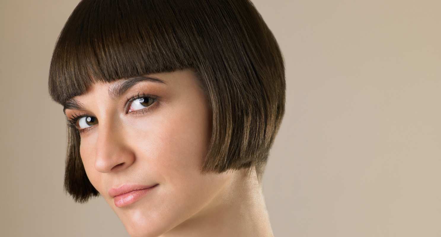  Chic Bob With Blunt Bangs