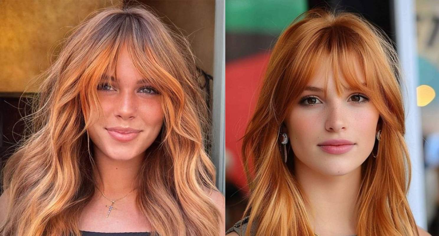 4. Copper Layers With Subtle Bangs
