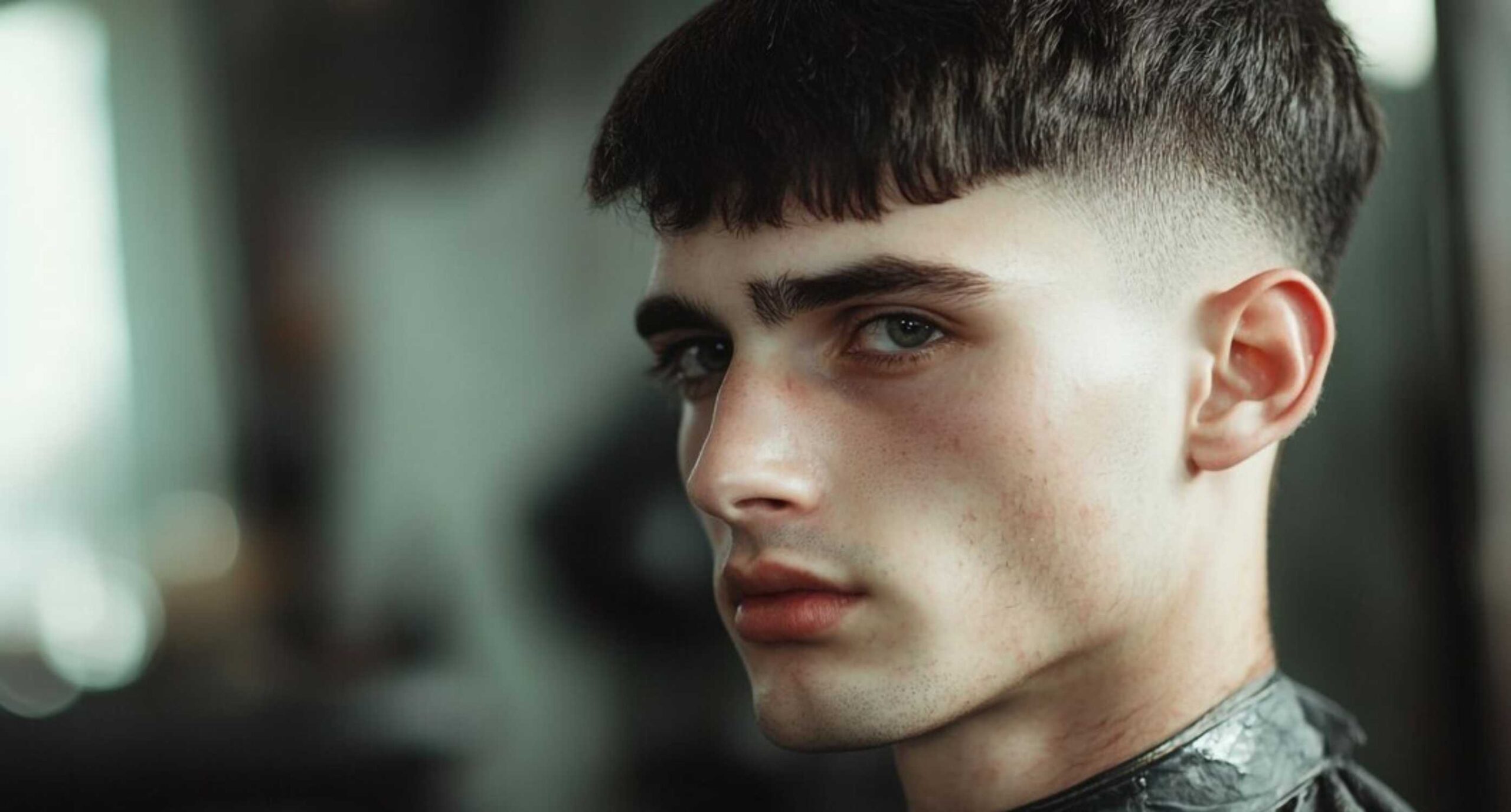 7. Subtle Mullet with Bangs