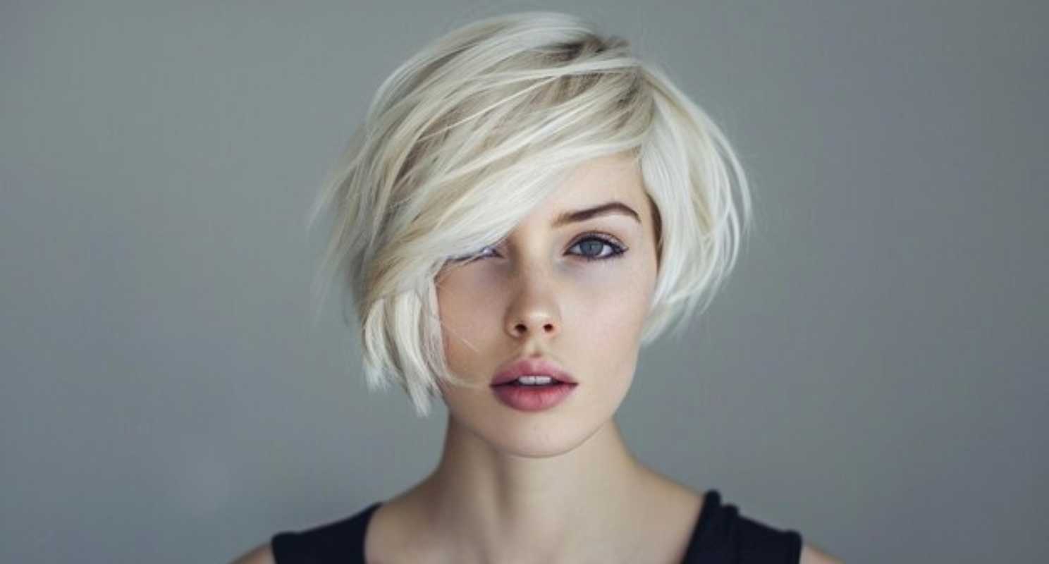 Asymmetrical Blonde Bob