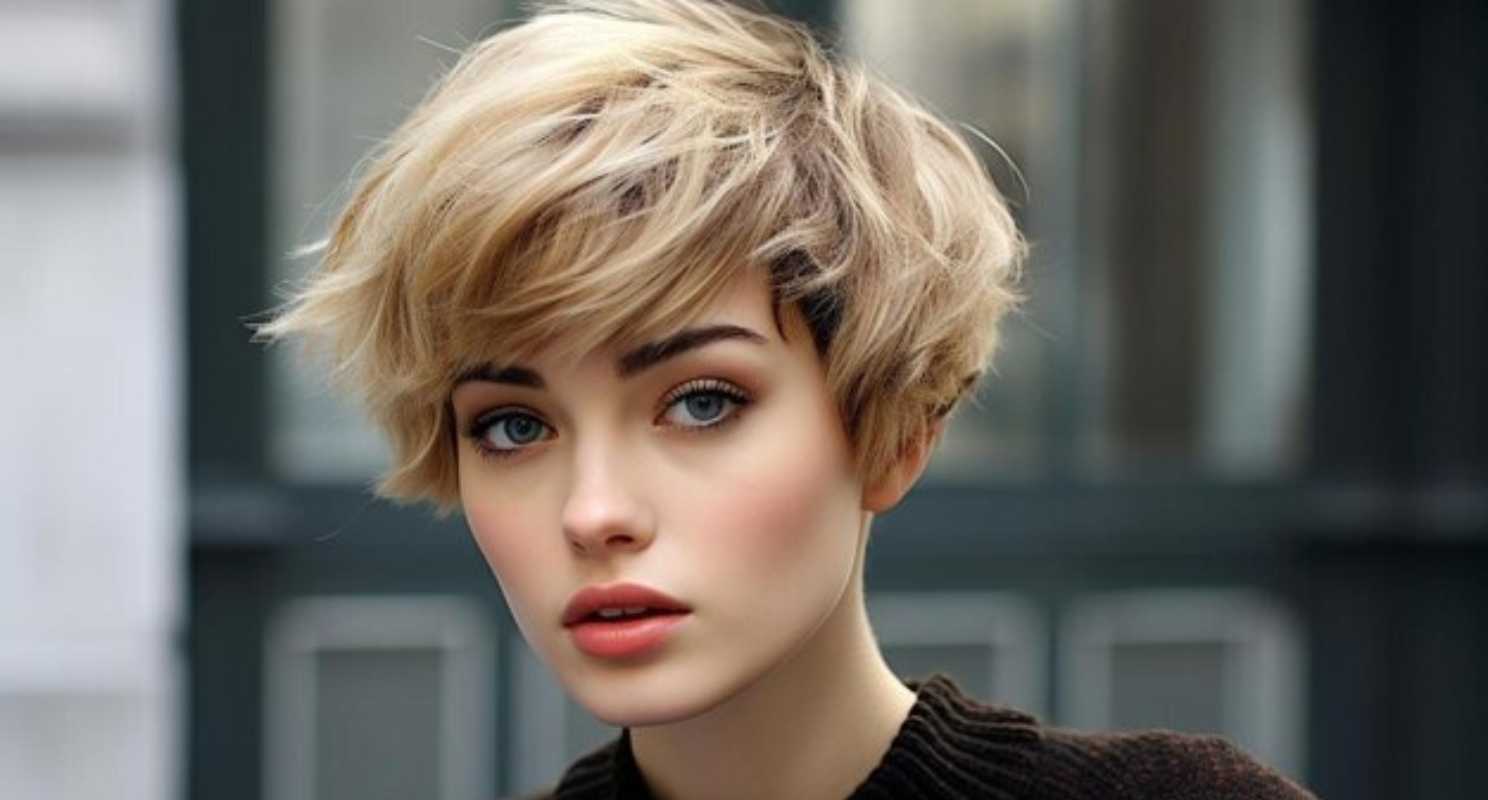 Blonde Bob With Bangs