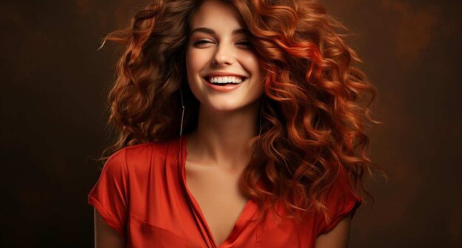 Copper Chestnut Wavy Voluminous Hair