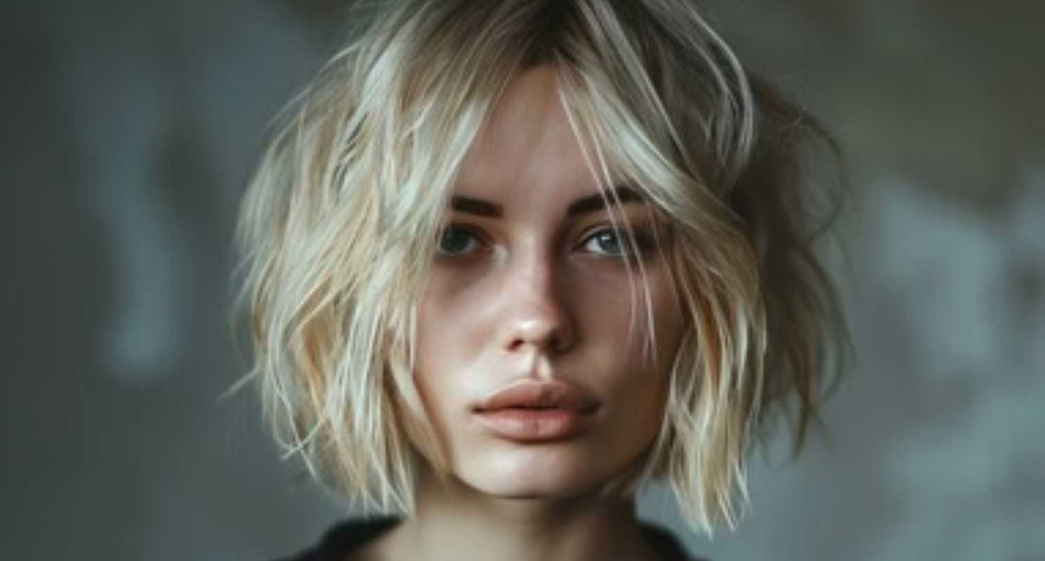 Shaggy Blonde Bob