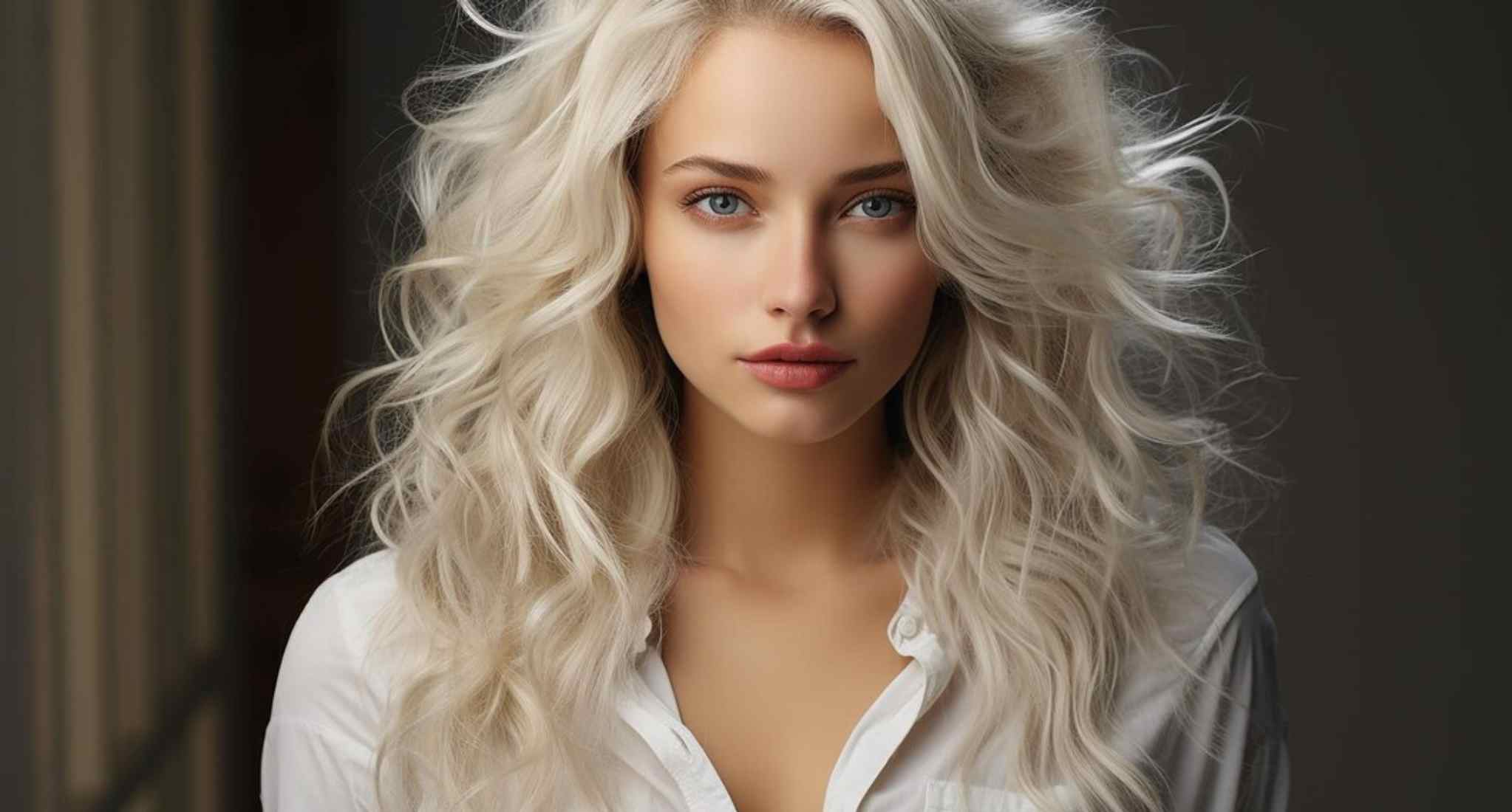 Blond Blonde Wolf Cut Female